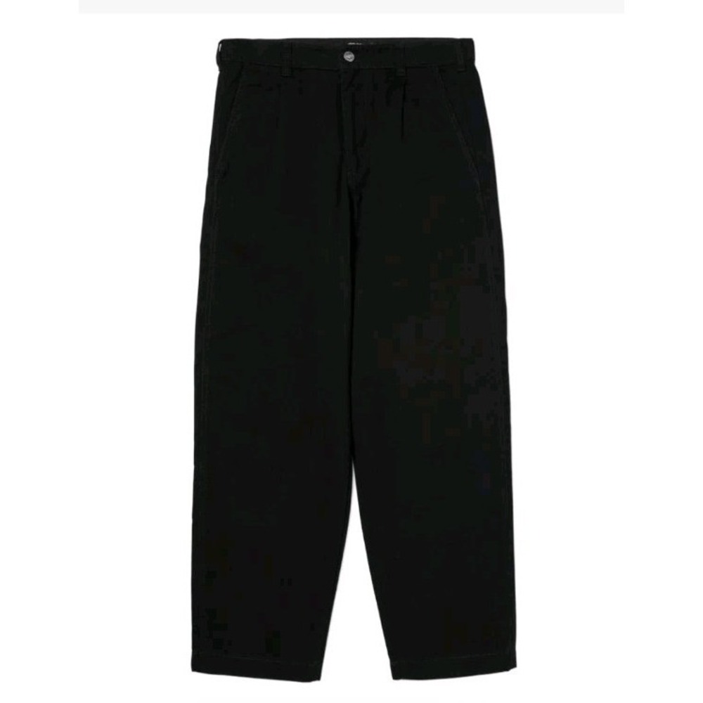 HUF Cromer Trouser Pants Men's Size 32 Black Wide Leg Skateboarding Soft Brushed